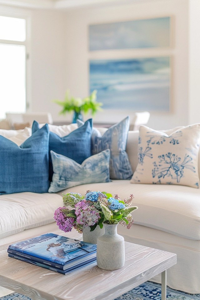 Coastal Living Room Decor: Bright and Airy Trends