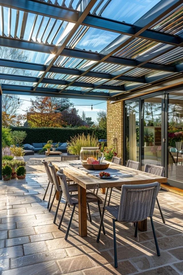 Pergola with Climbing Vines: The Natural Touch