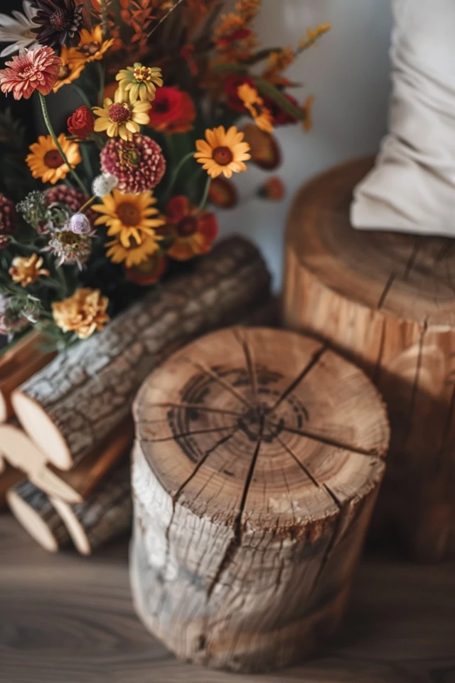 Rustic Stone Tiles for Thanksgiving Theme Flooring