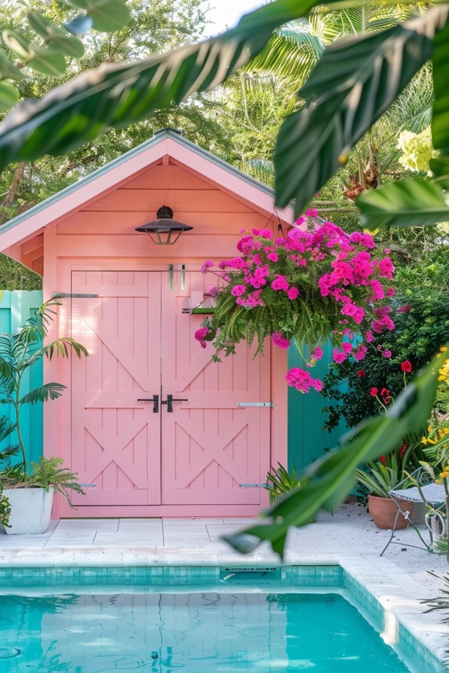 Refreshing Pool Shed Ideas for Your Backyard