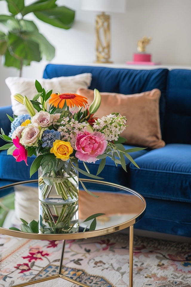Creating an Elegant Glam Living Room