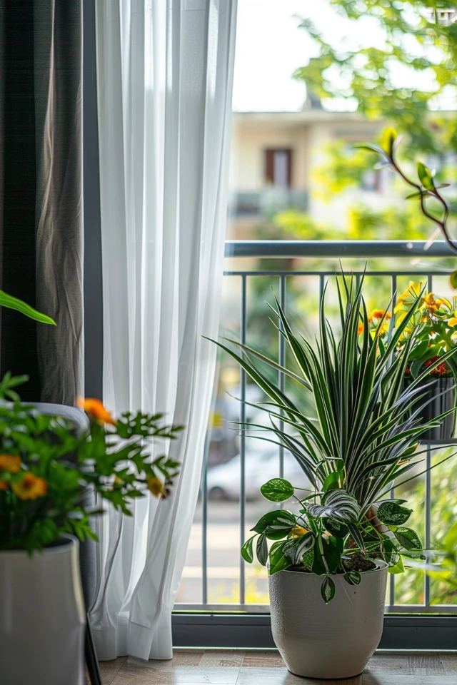 Chic Apartment Balcony Curtain Ideas for Cozy Vibes
