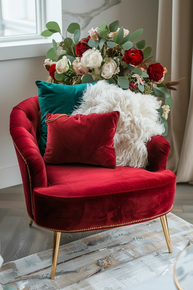 Chic Glam Decor: Crystal and Velvet Mix