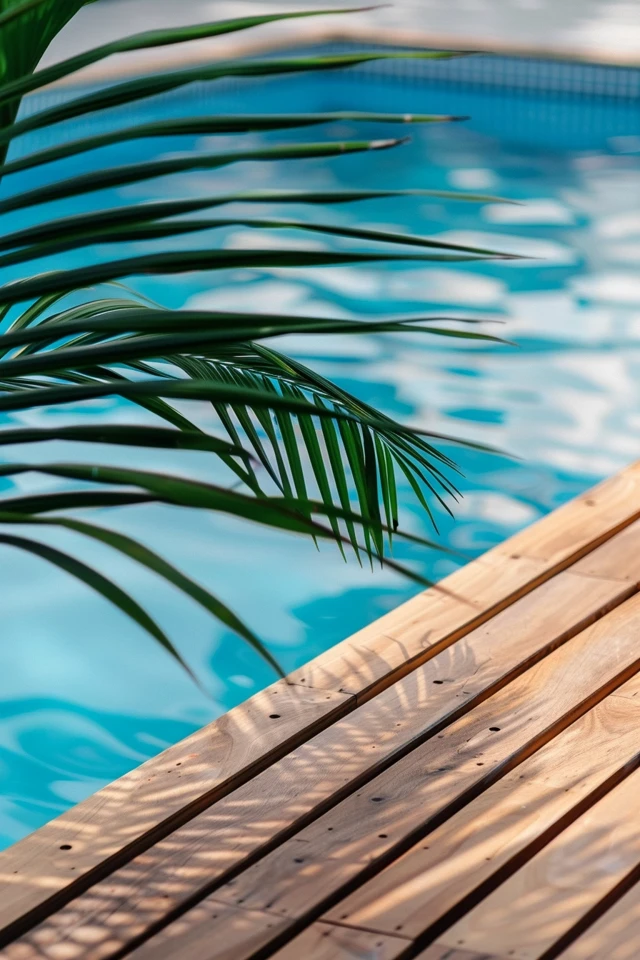 Affordable Wood Pool Deck Options