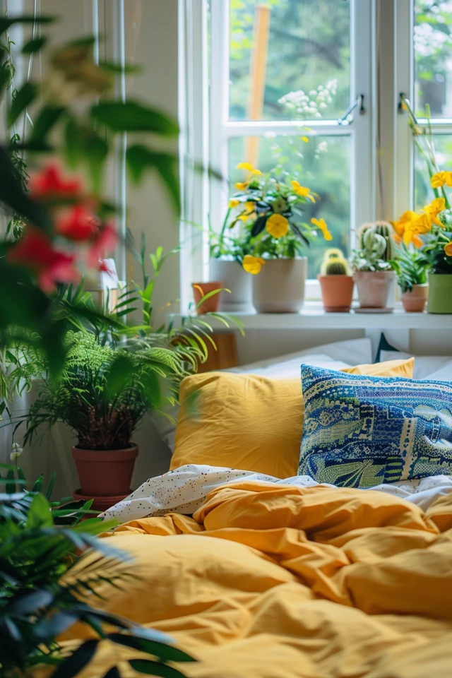Create a Focal Point with Yellow Bedding