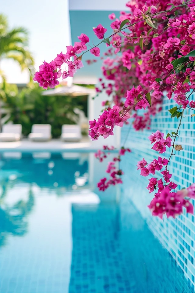 Natural and Rustic Pool Wall Ideas