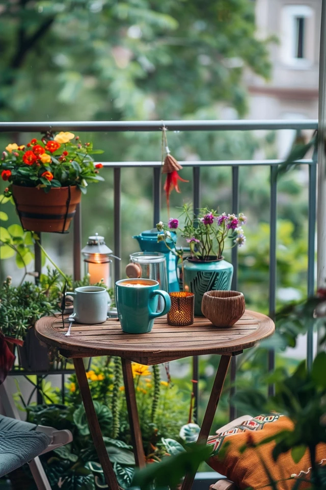 Color-Coordinated Balcony Decor Ideas