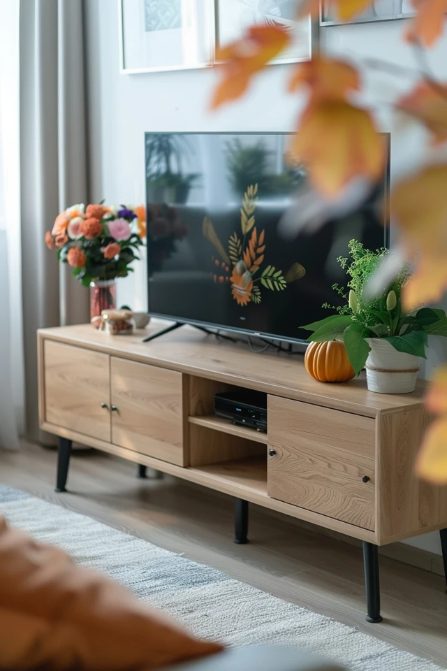Functional Decor with Thanksgiving Theme TV Stands