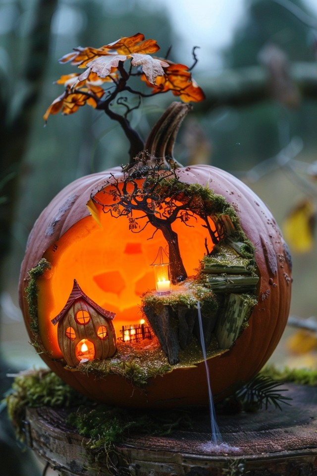 Creative Pumpkin Diorama Ideas for Fall Fun - photo 2
