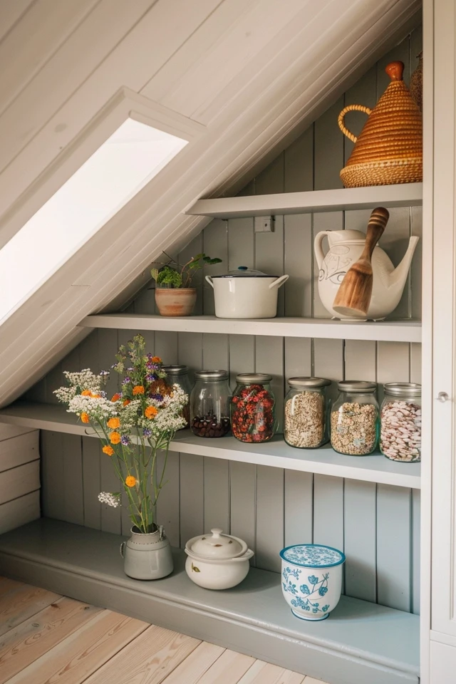 Attic Pantry Nook: Hidden Storage