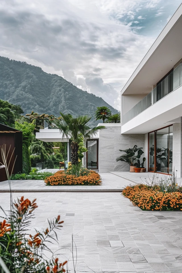 Multi-material Surfaces for Slope Driveways