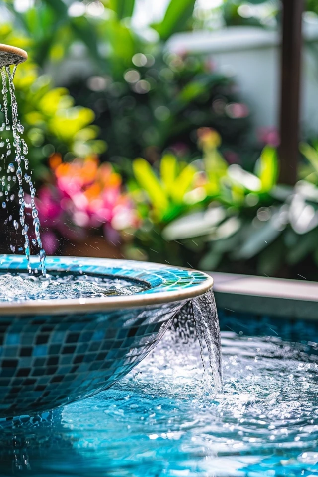 Creative Pool Water Feature Ideas
