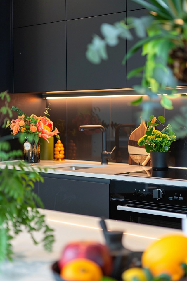 Sleek Black Appliances Kitchen Ideas & Styles