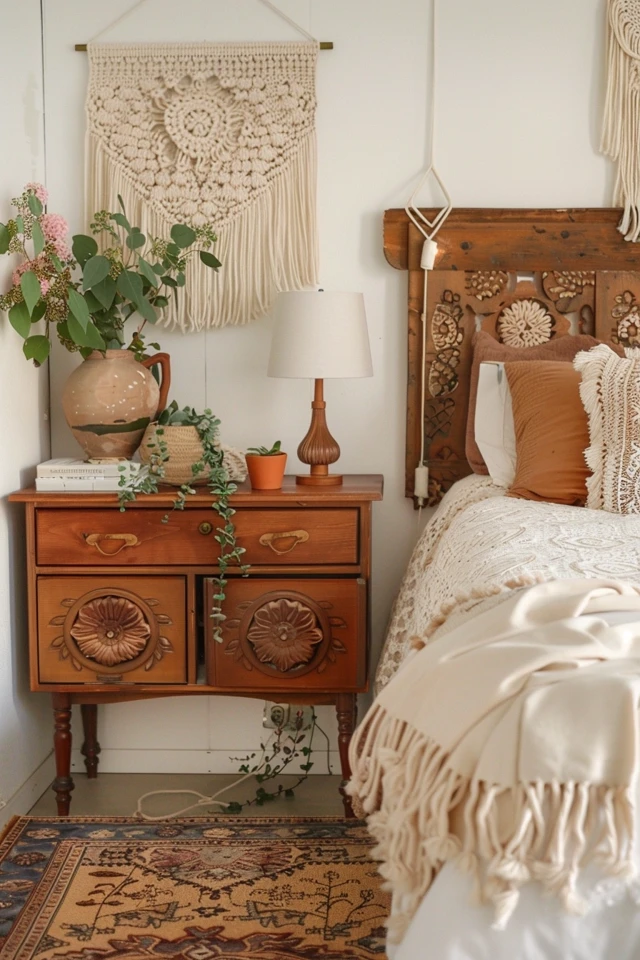 Bohemian Nightstands: Bedroom Essentials