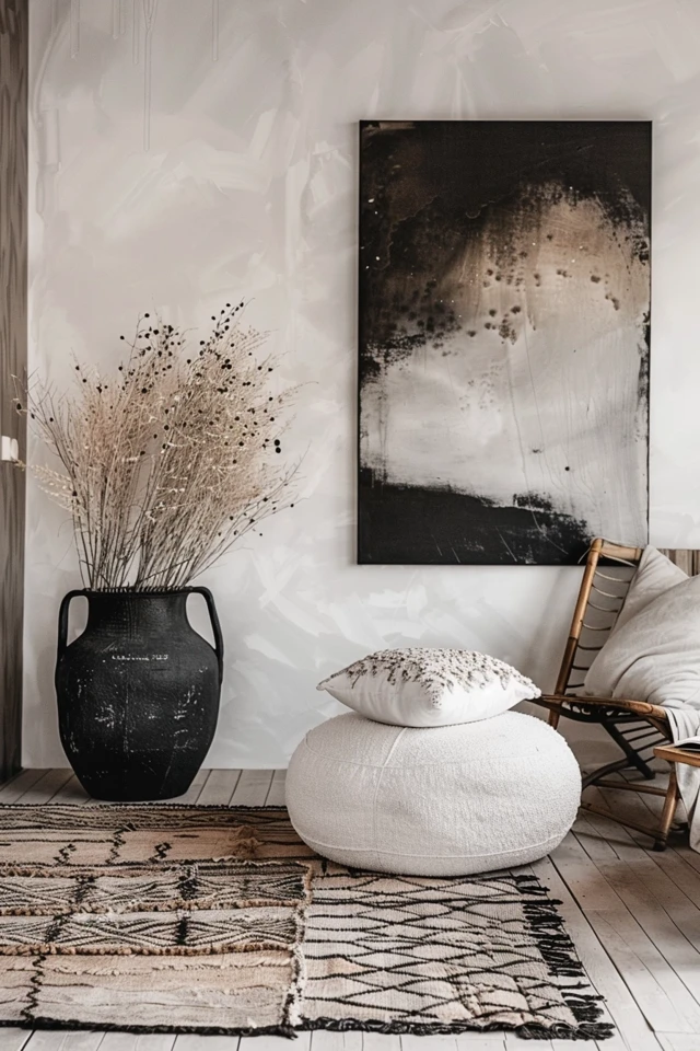 Decorating with Black and White Wall Art