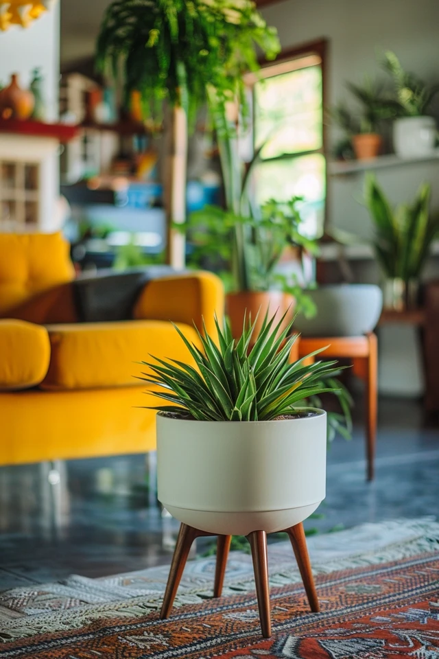 Mid-century Modern Planters: Stylish Greenery