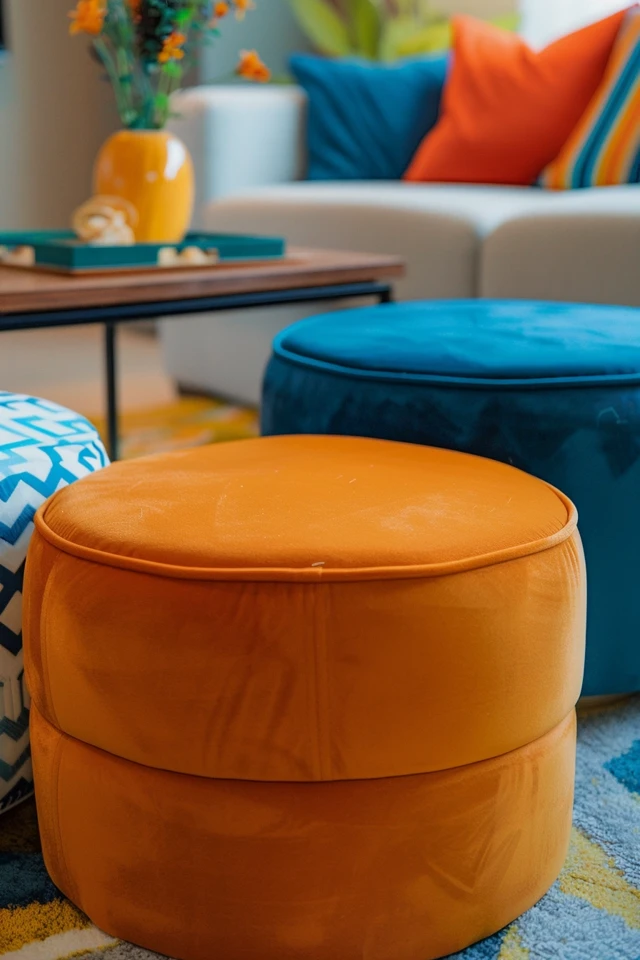 Mid-century Modern Ottomans: Stylish Comfort