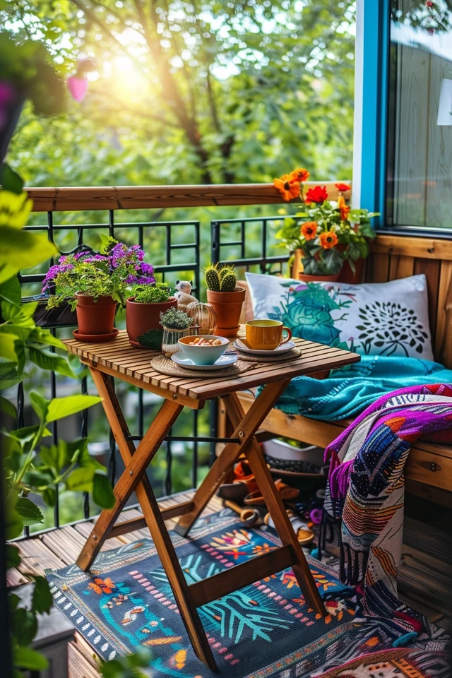 Creating a Balcony Dining Area
