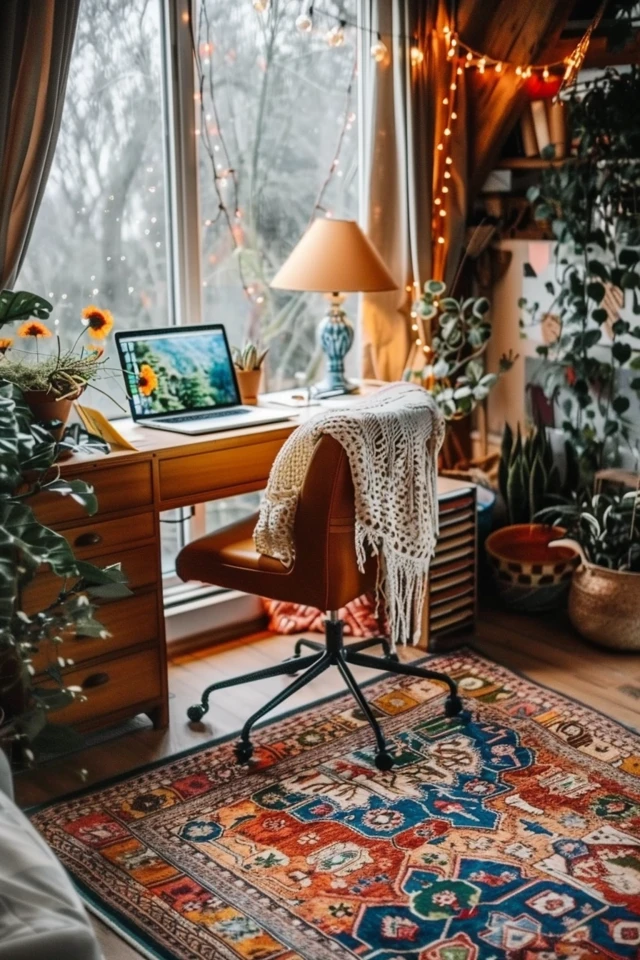 Bohemian Home Office Ideas: Artistic Workspaces