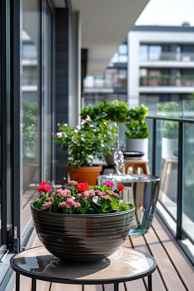Balcony Decor with Water Features: Tranquil Spaces