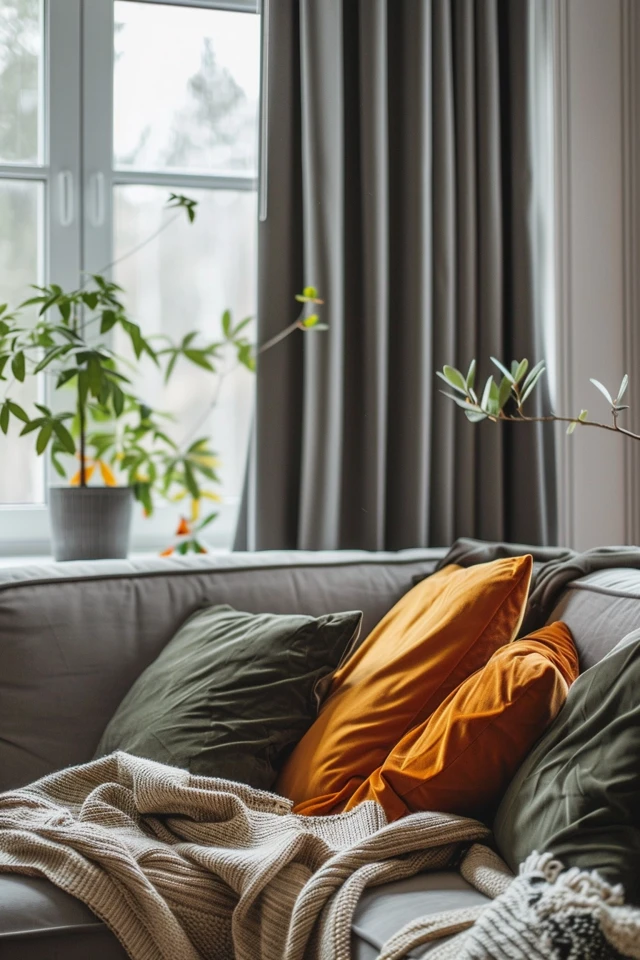 Neutral-toned Curtains for a Classic Look