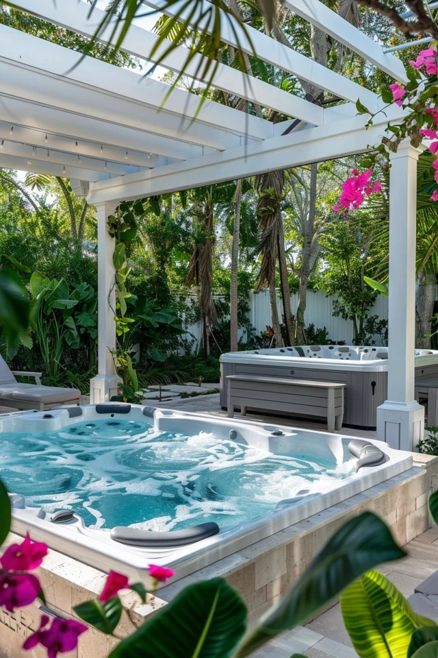 Pergola Ideas for Hot Tubs: Luxe Outdoor Spa Retreats