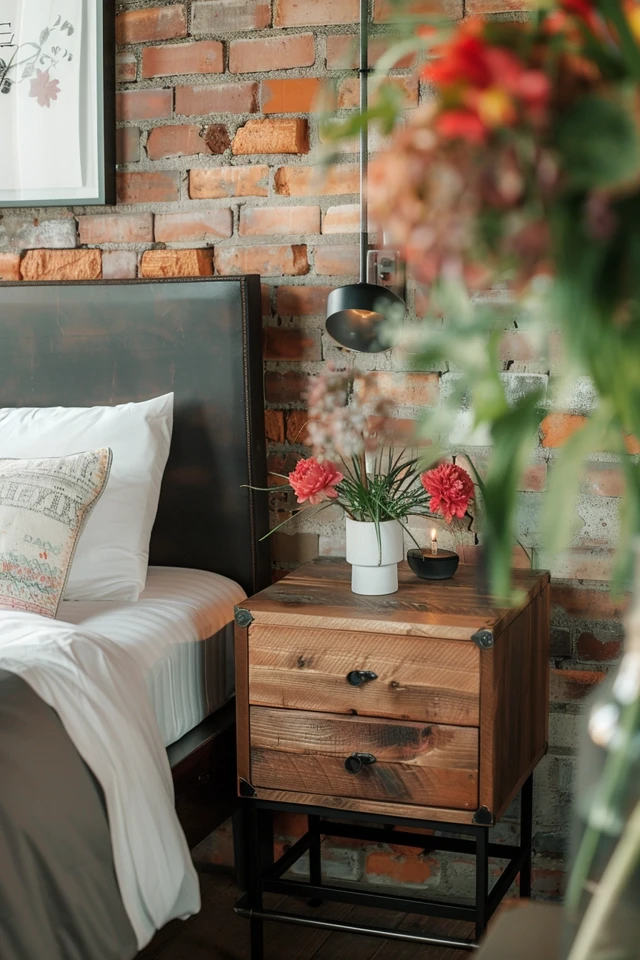 Robust and Chic Industrial Nightstands