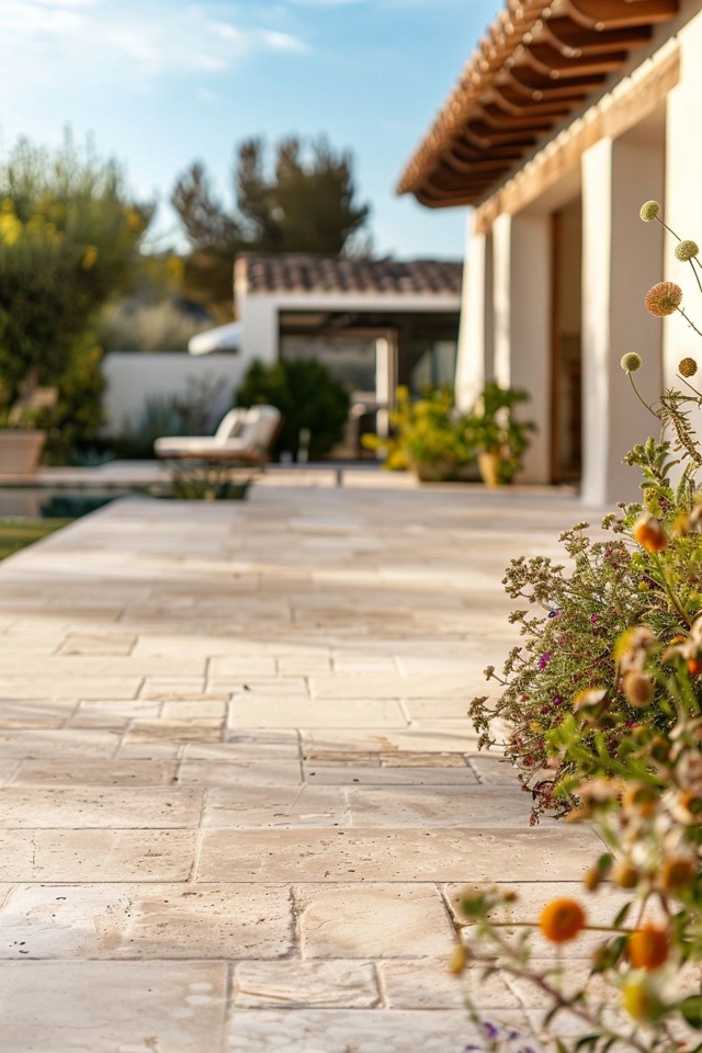 Elegant Travertine Patio Ideas for Your Backyard