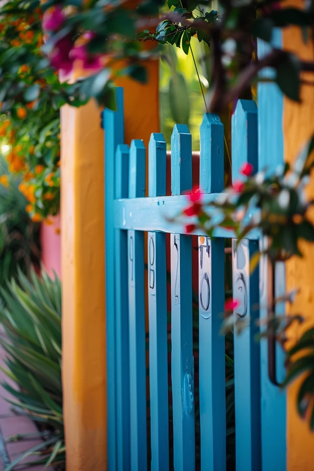 Stand Out with Vibrant Gate Colors