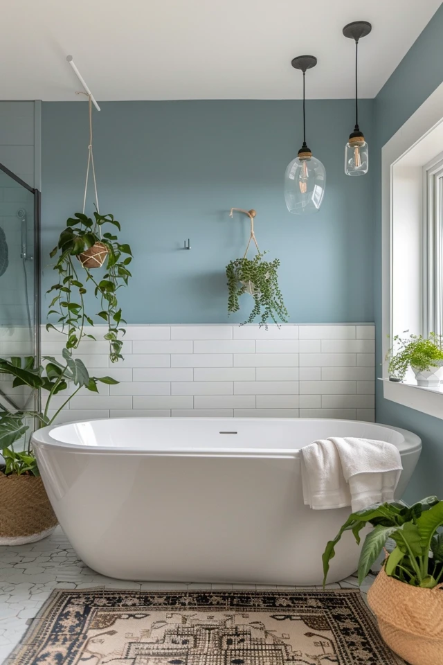 Divide and Conquer: Creative Knee Wall Dividers for Bathroom Spaces.