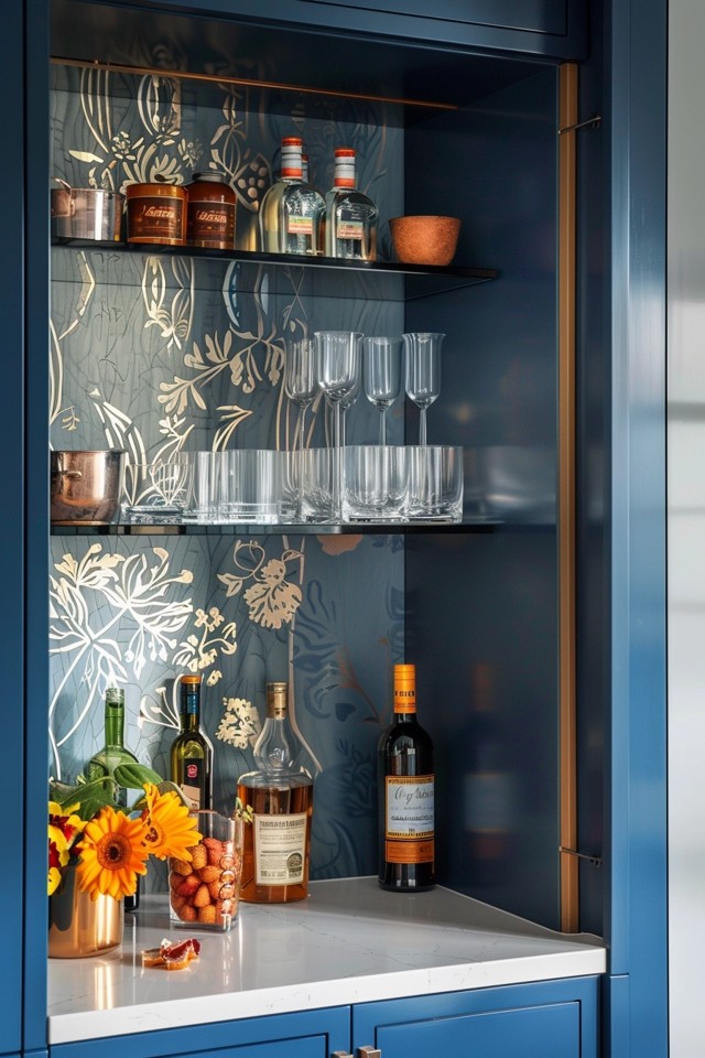 A Slim Corner Bar Cabinet