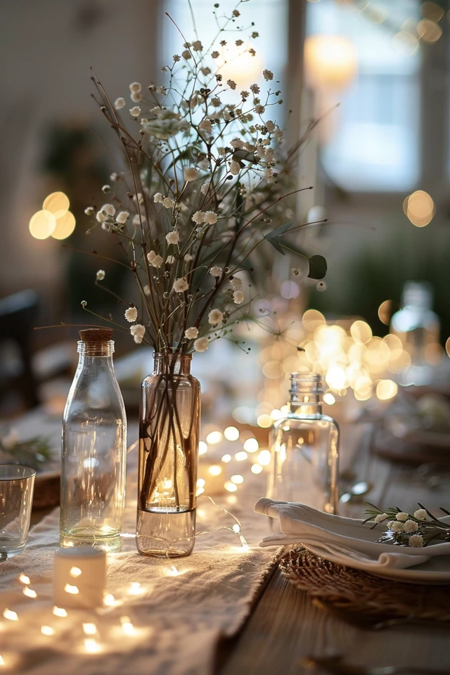 Affordable and Unique Fairy Light Centerpiece Ideas
