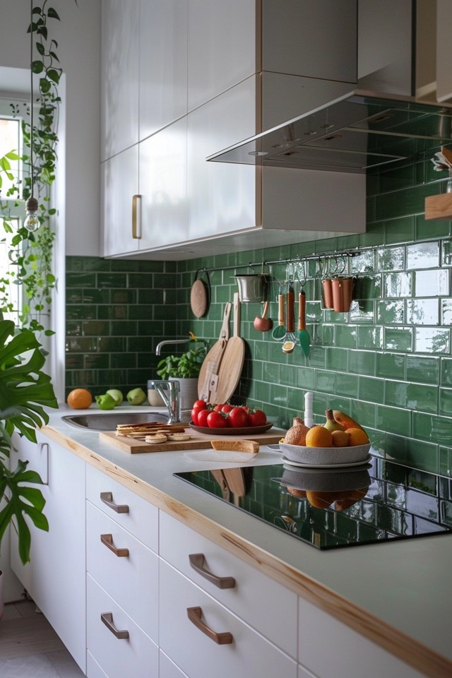 Fresh Green Kitchen Backsplash Ideas for Your Home