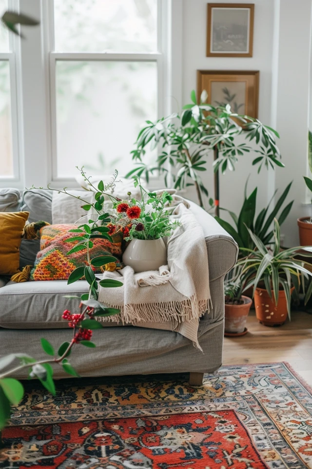 Creating a Cozy Living Room with Grey Couch and Rug