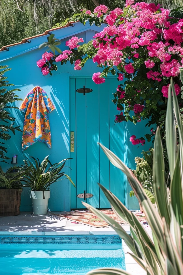 Creative Outdoor Pool Changing Room Ideas