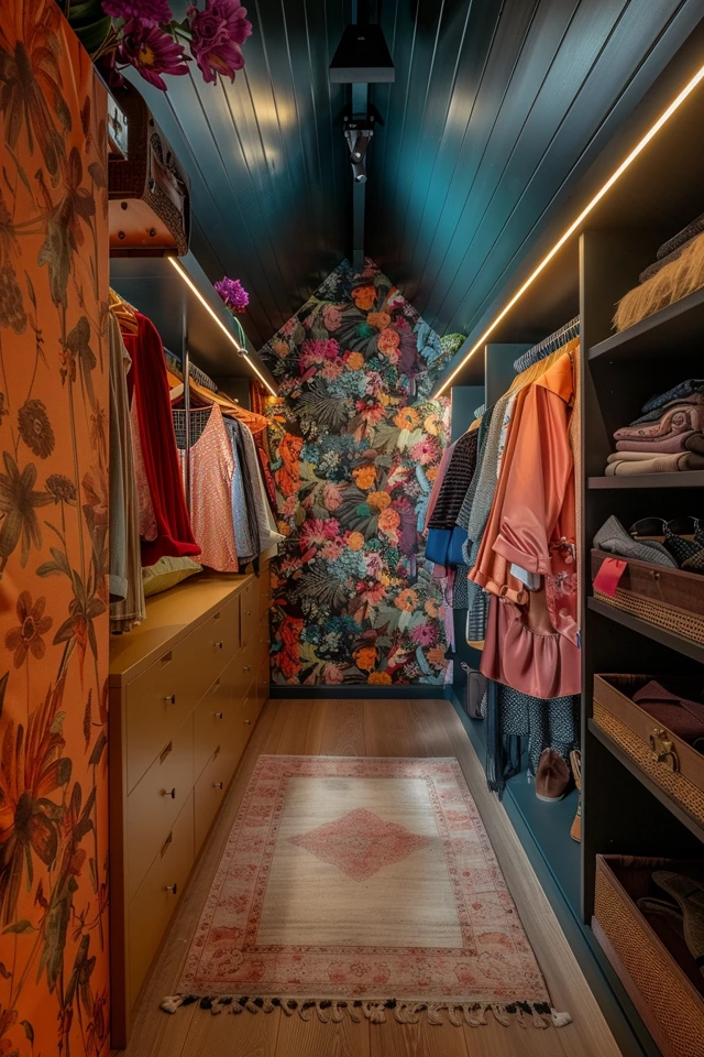 Attic Dressing Room: Glamorous and Spacious