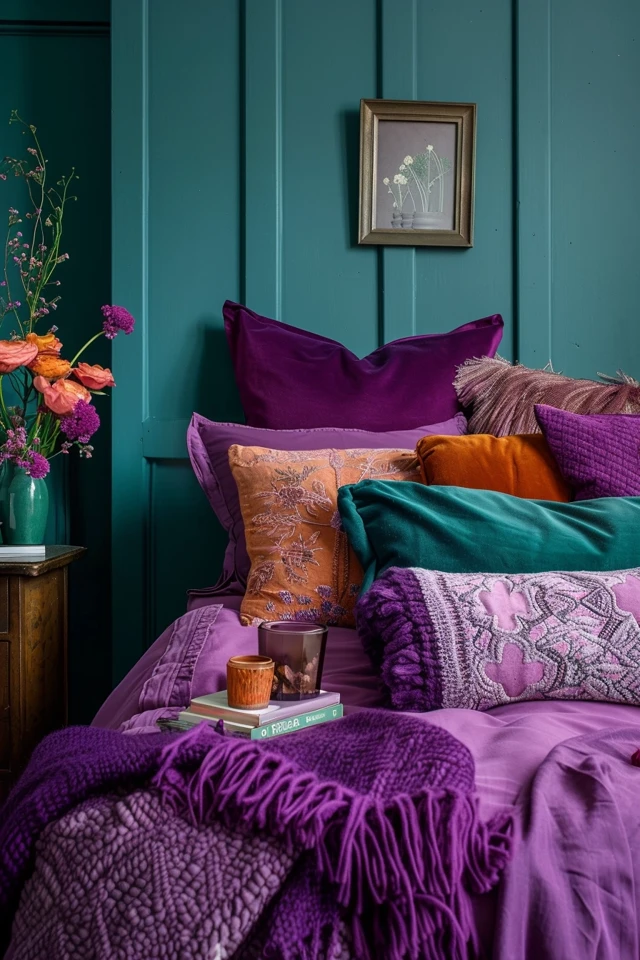 Transform Your Space with Purple and Teal Bedroom Paint Ideas