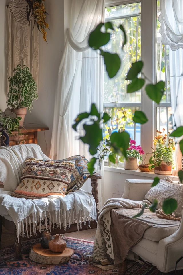 Bohemian Window Treatments: Elegant Solutions