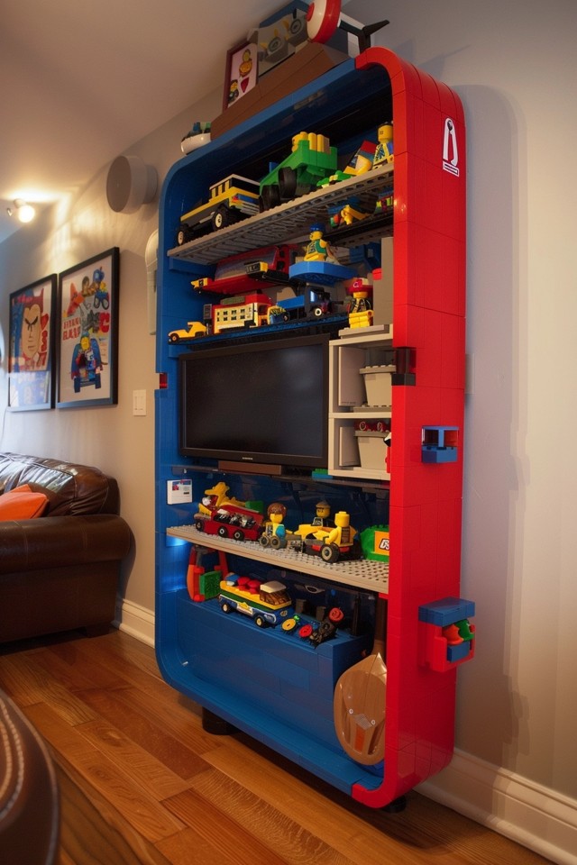 Stylish LEGO Storage Furniture for Bedroom