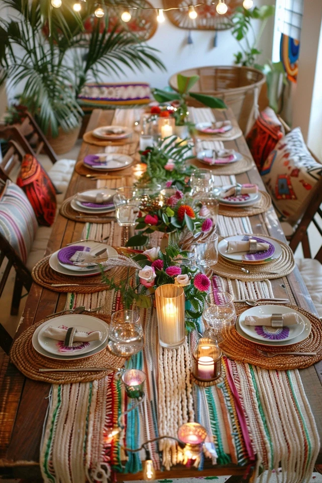 Bohemian Dining Tables: Elegant Meals