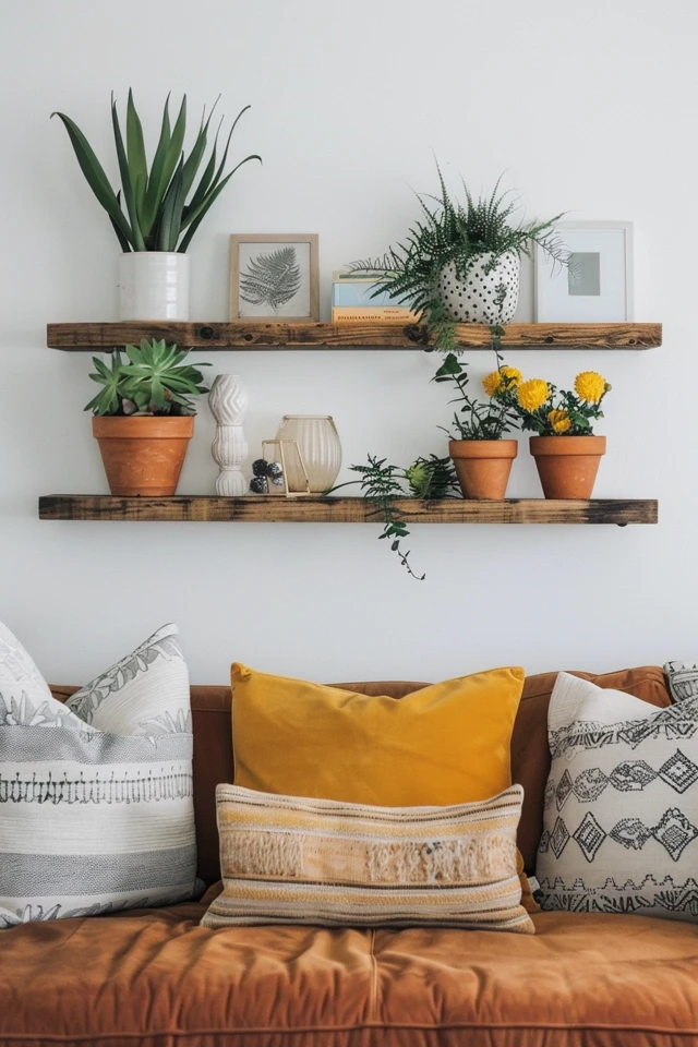 Elevate Your Space: Floating Shelf Above Couch Ideas