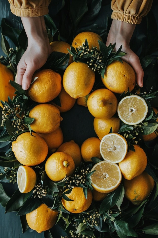 Fresh Lemon Wreath Inspiration for Various Spaces