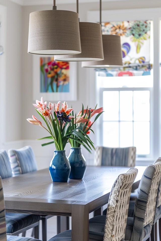 Modern Coastal Dining Room: Stylish and Elegant