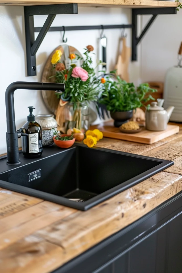 Chic Backsplash Ideas for Butcher Block Counters