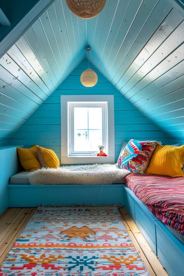 Attic Kids’ Room: Playful and Practical