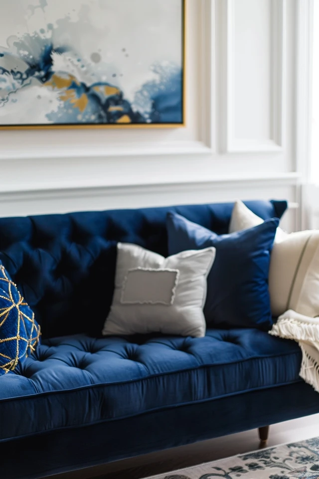 Navy Sofa Living Room Ideas: Stylish Decor Tips