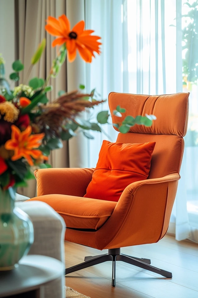 Stylish Seating with Thanksgiving Theme Accent Chairs
