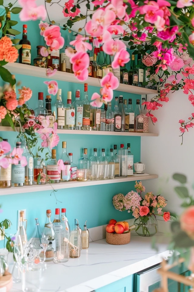 Creative Floating Shelves Bar Ideas for Your Home