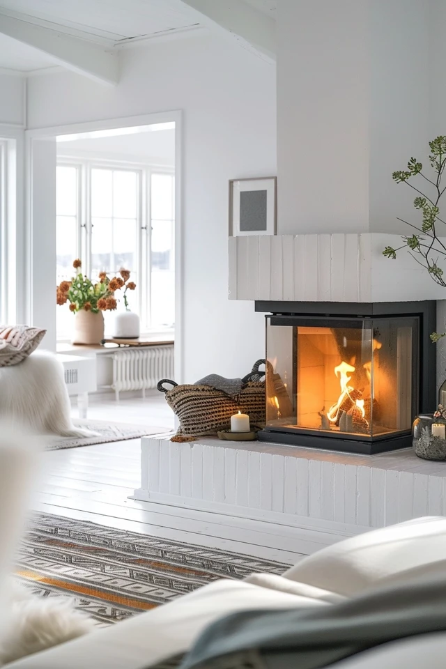 Scandinavian Fireplaces: Clean and Stylish