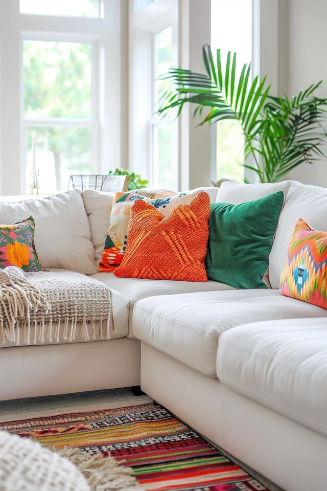 White Sectional Living Room Ideas | Chic & Cozy Decor